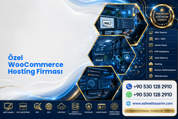 Özel WooCommerce Hosting Firması — Asil Web Tasarım Hizmetleri LTD web ve teknik hizmet görseli