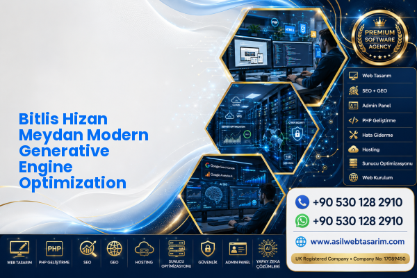 Bitlis Hizan Meydan Modern Generative Engine Optimization — Asil Web Tasarım Hizmetleri LTD web ve teknik hizmet görseli