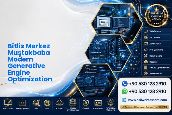 Bitlis Merkez Muştakbaba Modern Generative Engine Optimization — Asil Web Tasarım Hizmetleri LTD web ve teknik hizmet görseli