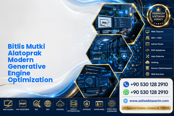 Bitlis Mutki Alatoprak Modern Generative Engine Optimization — Asil Web Tasarım Hizmetleri LTD web ve teknik hizmet görseli