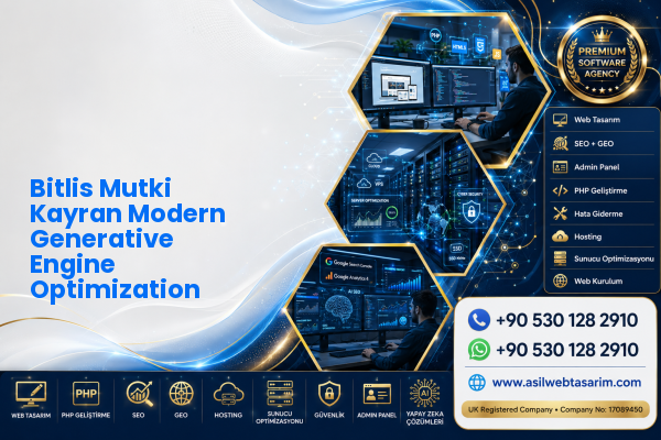 Bitlis Mutki Kayran Modern Generative Engine Optimization — Asil Web Tasarım Hizmetleri LTD web ve teknik hizmet görseli