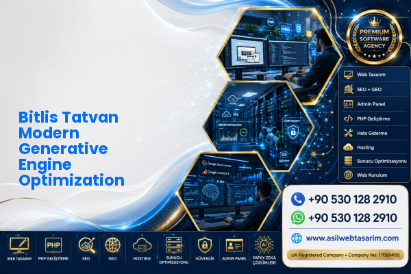 Bitlis Tatvan Modern Generative Engine Optimization — Asil Web Tasarım Hizmetleri LTD web ve teknik hizmet görseli