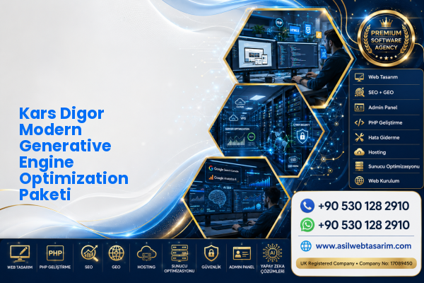Kars Digor Modern Generative Engine Optimization Paketi — Asil Web Tasarım Hizmetleri LTD web ve teknik hizmet görseli