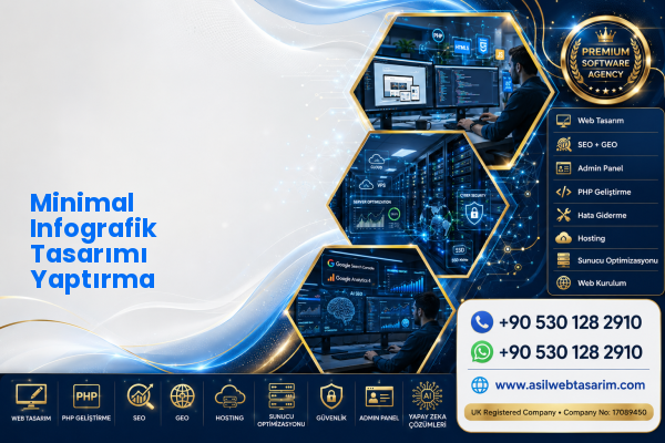 Minimal Infografik Tasarımı Yaptırma — Asil Web Tasarım Hizmetleri LTD web ve teknik hizmet görseli