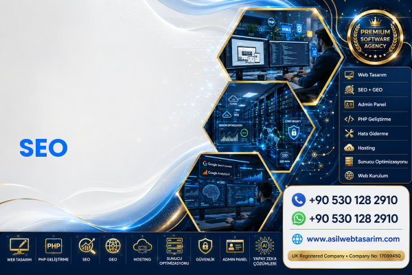 SEO — Asil Web Tasarım Hizmetleri LTD web ve teknik hizmet görseli