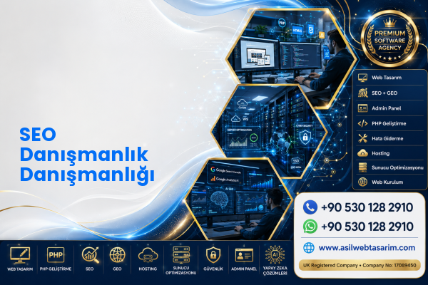 SEO Danışmanlık Danışmanlığı — Asil Web Tasarım Hizmetleri LTD web ve teknik hizmet görseli