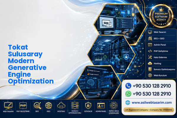 Tokat Sulusaray Modern Generative Engine Optimization — Asil Web Tasarım Hizmetleri LTD web ve teknik hizmet görseli