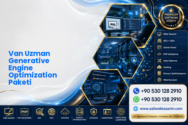 Van Uzman Generative Engine Optimization Paketi — Asil Web Tasarım Hizmetleri LTD web ve teknik hizmet görseli